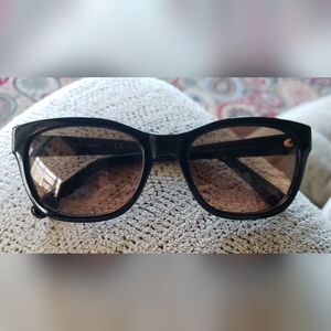 Tory Burch Black Sunglasses w/ Brown Lens - See Description